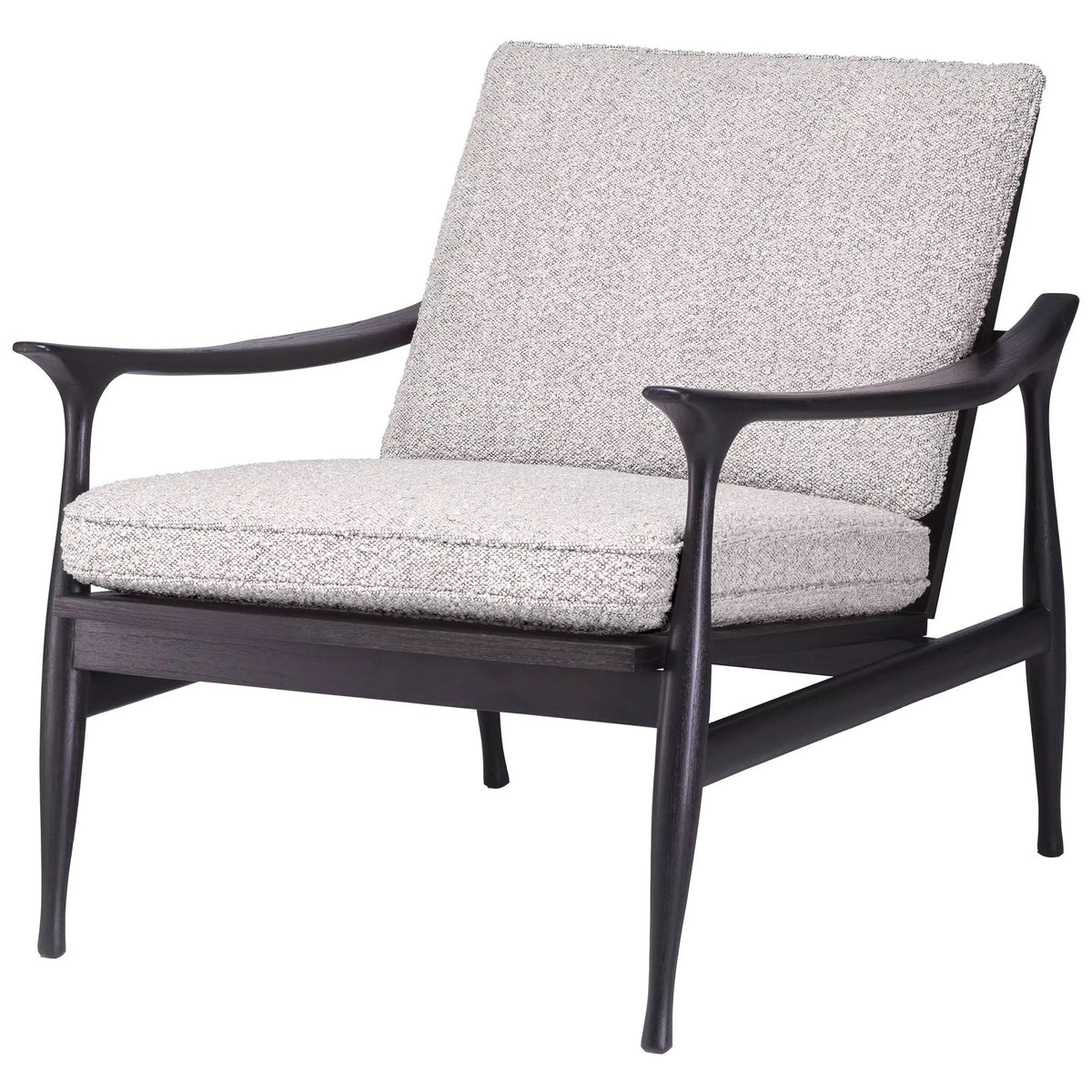 Manzo Bouclé Chair, Grey