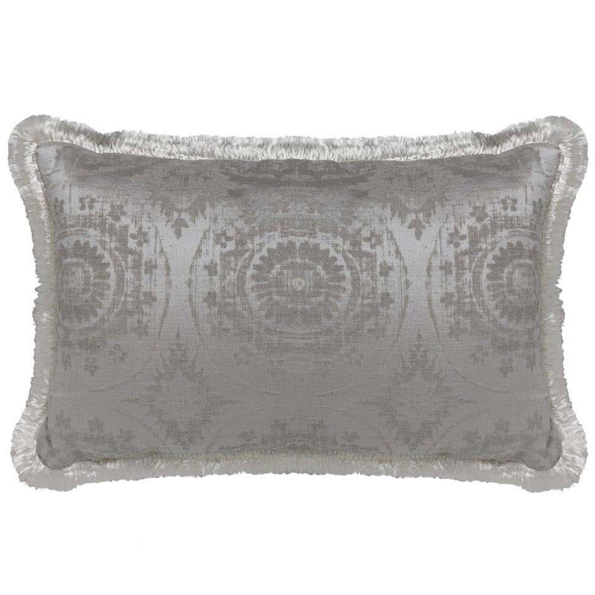 Mandala Cushion, Silver