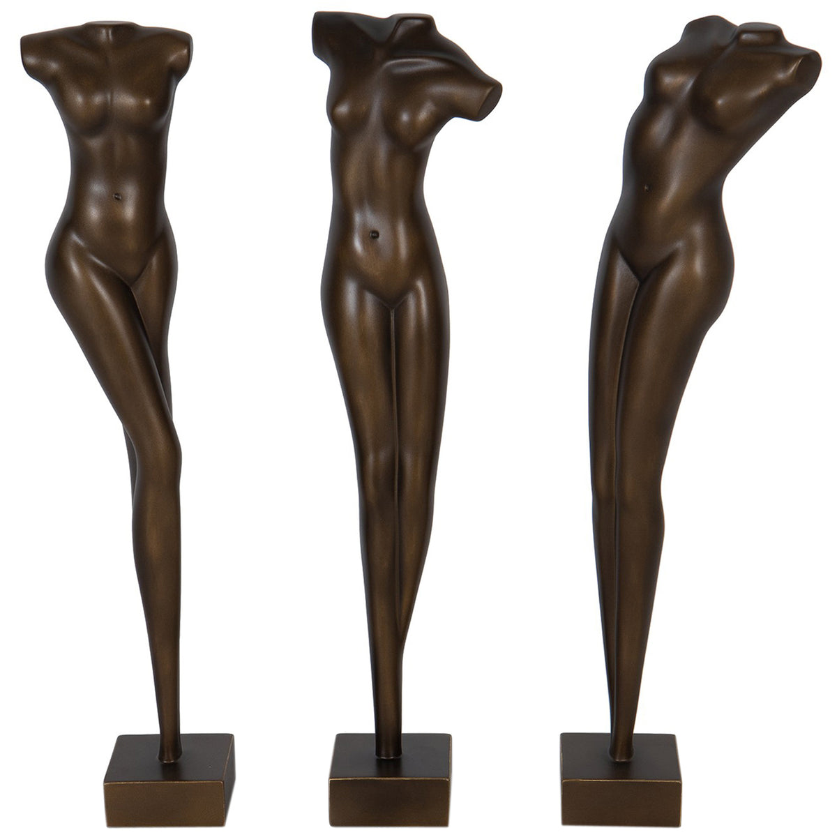 Muses Sculpture, Set of 3, Bronze